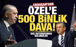 Cumhurbaşkanı Erdoğan’dan Özgür Özel’e 500 bin TL’lik tazminat davası