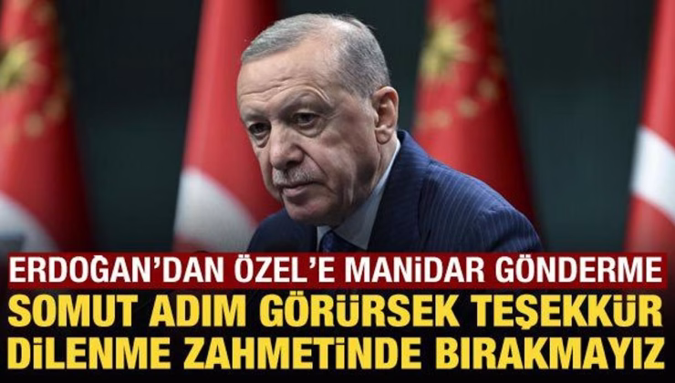 Cumhurbaşkanı Erdoğan’dan Özgür Özel’e manidar gönderme