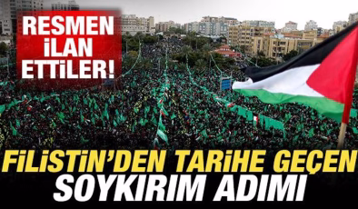 Filistin’den tarihe geçen soykırım adımı! Resmen ilan edildi