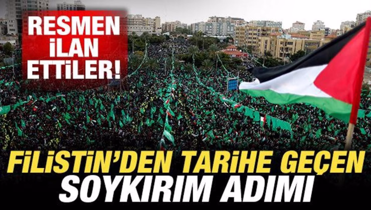 Filistin’den tarihe geçen soykırım adımı! Resmen ilan edildi