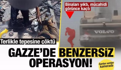 Gazze’de benzersiz operasyon! Terlikle İsrail askerinin ensesine çöktü