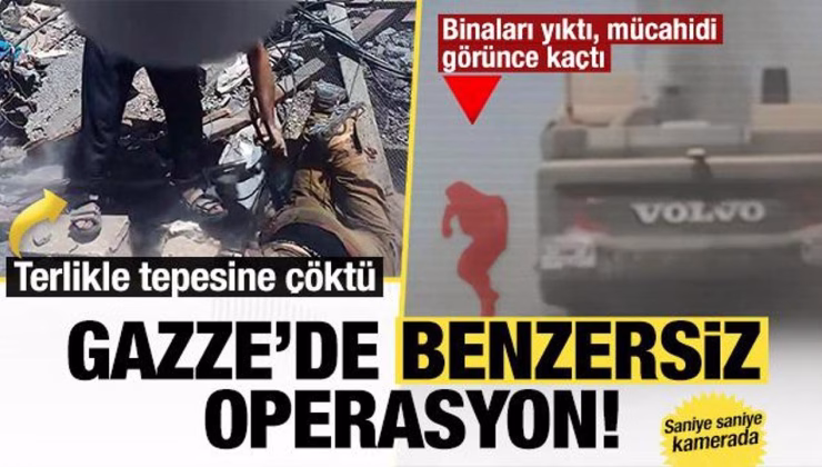 Gazze’de benzersiz operasyon! Terlikle İsrail askerinin ensesine çöktü