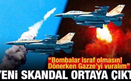 İsrail uçakları İran’dan dönerken Gazze’yi bombaladı