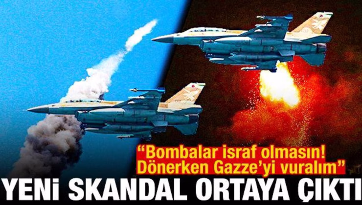 İsrail uçakları İran’dan dönerken Gazze’yi bombaladı