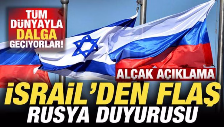 İsrail’den son dakika Rusya duyurusu! Tüm dünyayla dalga geçiriyorlar! Alçak açıklama