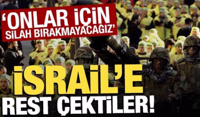 İsrail’e rest çektiler: ‘Onlar için silah bırakmayacağız’