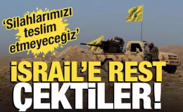 İsrail’e rest çektiler! ‘Silahlarımızı teslim etmeyeceğiz’