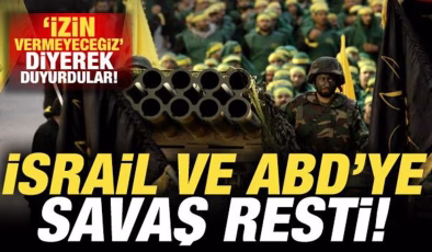 ‘İzin vermeyeceğiz’ diyerek duyurdular: İsrail ve ABD’ye savaş resti