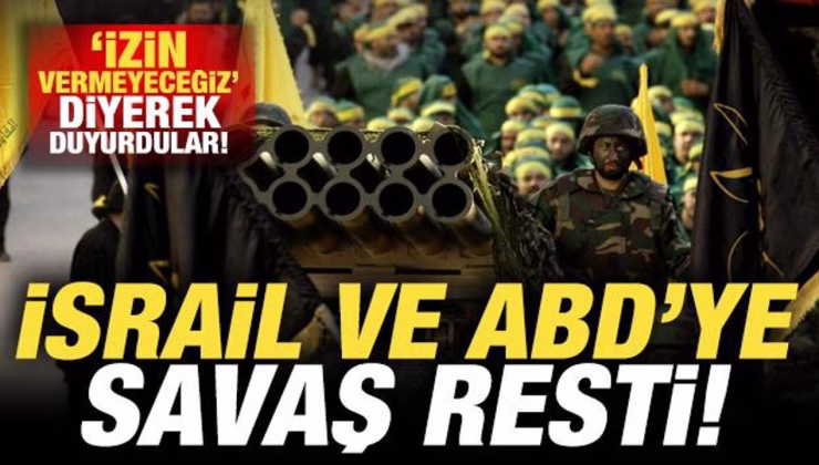 ‘İzin vermeyeceğiz’ diyerek duyurdular: İsrail ve ABD’ye savaş resti