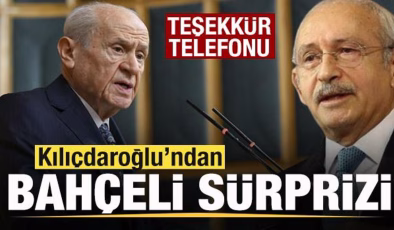 Kılıçdaroğlu’ndan Bahçeli sürprizi! Teşekkür telefonu