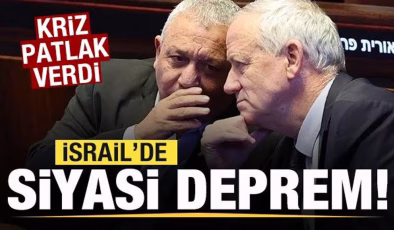Kriz patlak verdi! İsrail’de siyasi deprem!