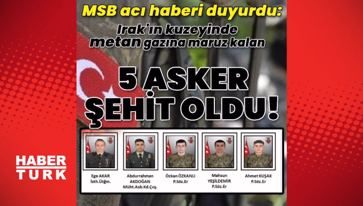 Metan gazı zehirlenmesinde 5 şehit! | Son dakika haberler | Son dakika haberleri