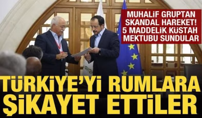 Muhalif Kıbrıs Türk grubu, Türkiye’yi şikayet etti! 5 maddelik küstah mektup sundular