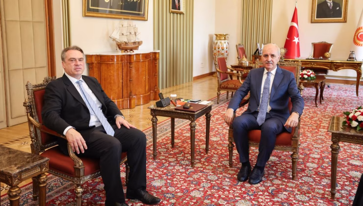 Numan Kurtulmuş, AB Türkiye Delegasyon Başkanı Ossowski’yi kabul etti