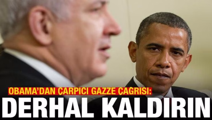 Obama’dan dikkat çeken Gazze çağrısı: Derhal kaldırın