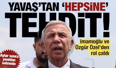 Özel ve İmamoğlu’ndan rol çaldı: Mansur Yavaş da tehdide başladı! ‘Hepsini yargılayacağız’
