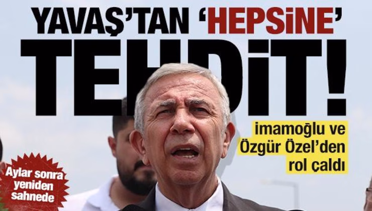 Özel ve İmamoğlu’ndan rol çaldı: Mansur Yavaş da tehdide başladı! ‘Hepsini yargılayacağız’
