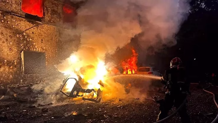 Rusya’dan Ukrayna’ya 597 İHA’yla saldırı