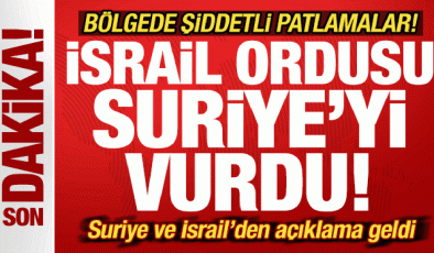 Son dakika: İsrail savaş uçakları Suriye’yi vurdu! Süveyda’da şiddetli patlamalar