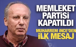 Son Dakika: Memleket Partisi kapatıldı