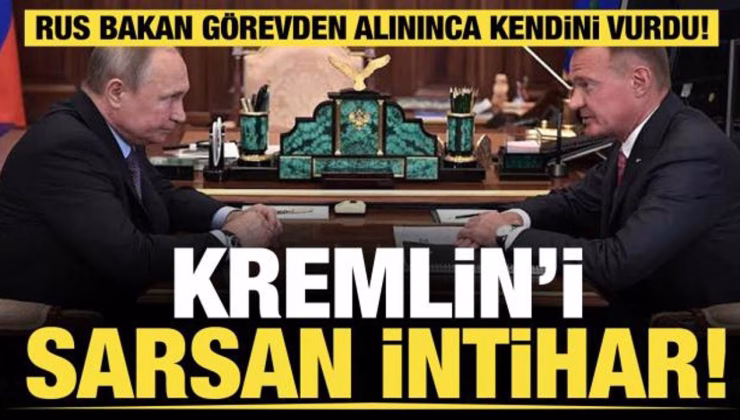 Son dakika… Rus bakan görevden alınınca kendini vurdu! Kremlin’i sarsan intihar!