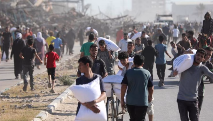 Sözde yardım merkezine gazlı saldırı… İzdihamda 21 Gazzeli şehit oldu!