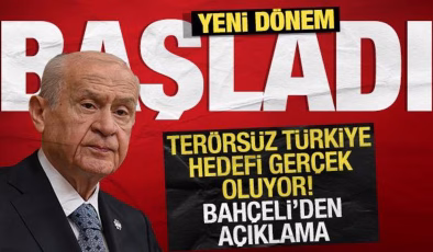 Terör örgütü silah bıraktı: Bahçeli’den ilk açıklama! Pervin Buldan ile görüştü!