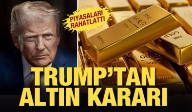 ABD Başkanı Trump’tan ‘altın’ açıklaması