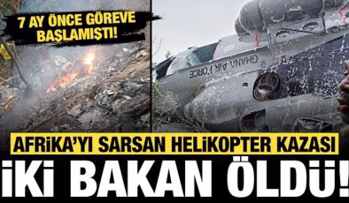 Afrika ülkesini sarsan olay: 2 bakan helikopter kazasında öldü!