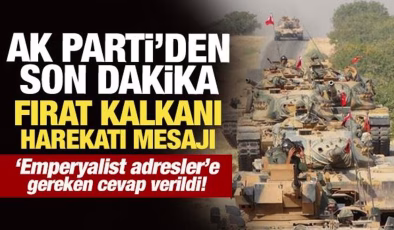 AK Parti Sözcüsü Ömer Çelik’ten Fırat Kalkanı Harekâtı’nın 9. yıl dönümü mesajı