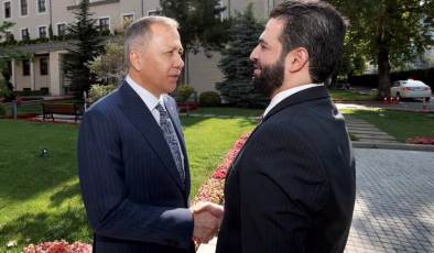 Ali Yerlikaya, Suriye İçişleri Bakanı Hattab’ı kabul etti!