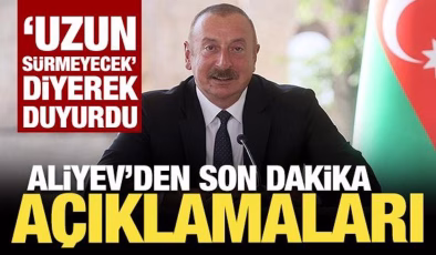 Aliyev’den Zengezur mesajı: Talebimiz karşılandı
