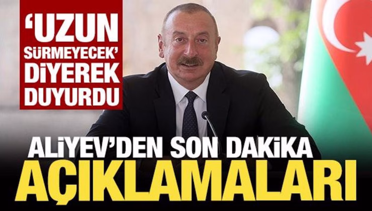 Aliyev’den Zengezur mesajı: Talebimiz karşılandı