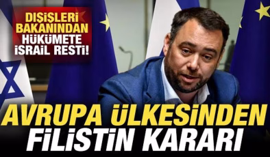 Avrupa ülkesinden son dakika Filistin kararı! Dışişleri Bakanından hükümete İsrail resti