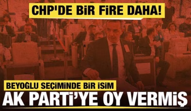 Beyoğlu seçiminde kriz! CHP’li üye AK Partili isme oy verdi