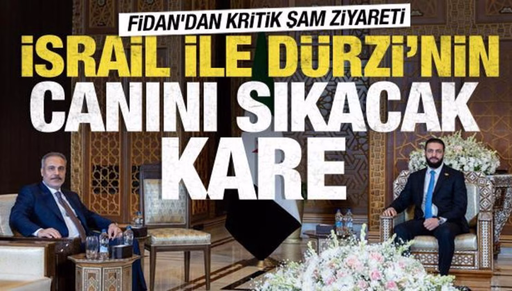 Dışişleri Bakanı Fidan Suriye’de! Şara ile görüştü