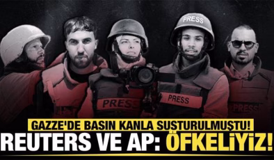 Gazze’de basın kanla susturulmuştu…Reuters ve AP: Öfkeliyiz!