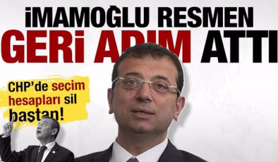 İmamoğlu resmen geri adım attı… CHP’de seçim hesapları sil baştan