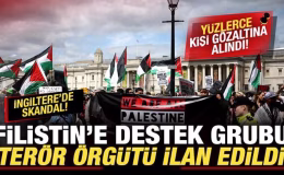 İngiltere’de kriz! Filistin’e destek grubu terör örgütü ilan edildi! Yüzlerce gözaltı var