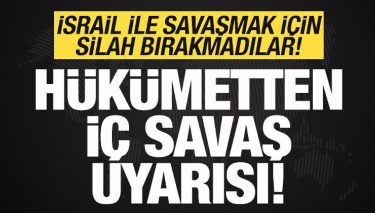 İsrail’e savaş ilan ettiler! Silah bırakmayınca hükümet ayaklandı! ‘İç savaş çıkabilir’