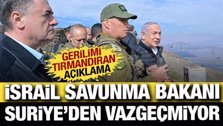 İsrailli bakandan Suriye açıklaması! ‘Vaadedilmiş Topraklar’ vizyonu için işgal ediliyor