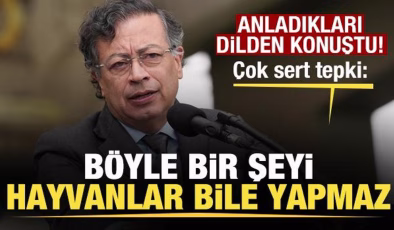 Kolombiya Cumhurbaşkanı Petro’dan çok sert tepki: Böyle bir şeyi hayvanlar bile yapmaz