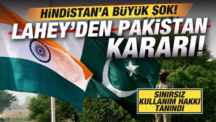 Lahey’den Pakistan kararı! Hindistan’a büyük şok! Sınırsız kullanım hakkı tanındı