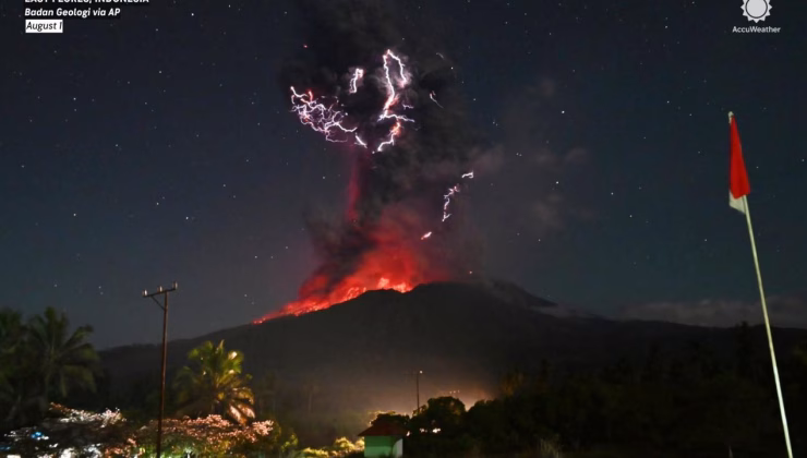Lewotobi Laki-Laki Yanardağı patladı