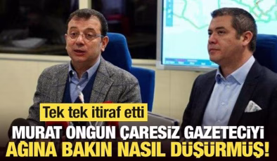 Murat Ongun çaresiz gazeteciyi ağına bakın nasıl düşürmüş!