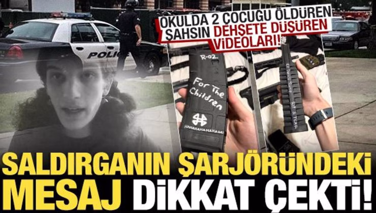 Okulda katliam yapan saldırganın dehşete düşüren videoları! Şarjördeki notlar dikkat çekti