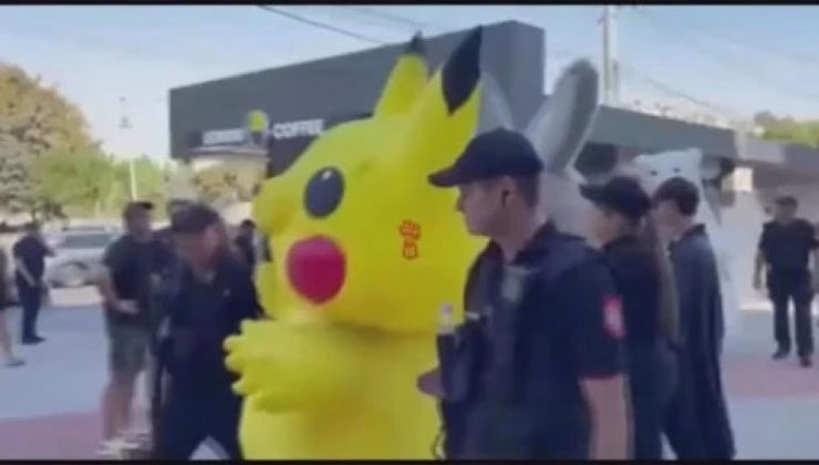 Pikachu, Moldova’da gözaltına alındı