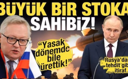 Rusya’dan tehdit gibi itiraf etti! Yasak dönemde bile ürettik: Büyük bir stoka sahibiz!