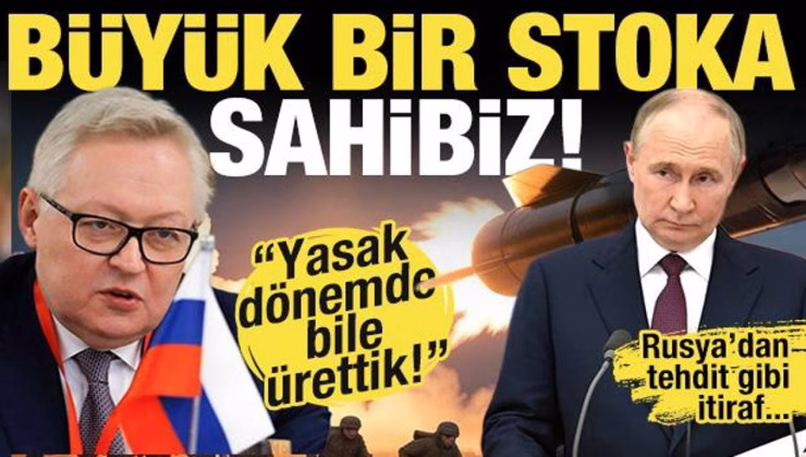 Rusya’dan tehdit gibi itiraf etti! Yasak dönemde bile ürettik: Büyük bir stoka sahibiz!