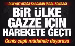Son dakika: Bir ülke Gazze için harekete geçti! Geniş çaplı müdahale duyurusu